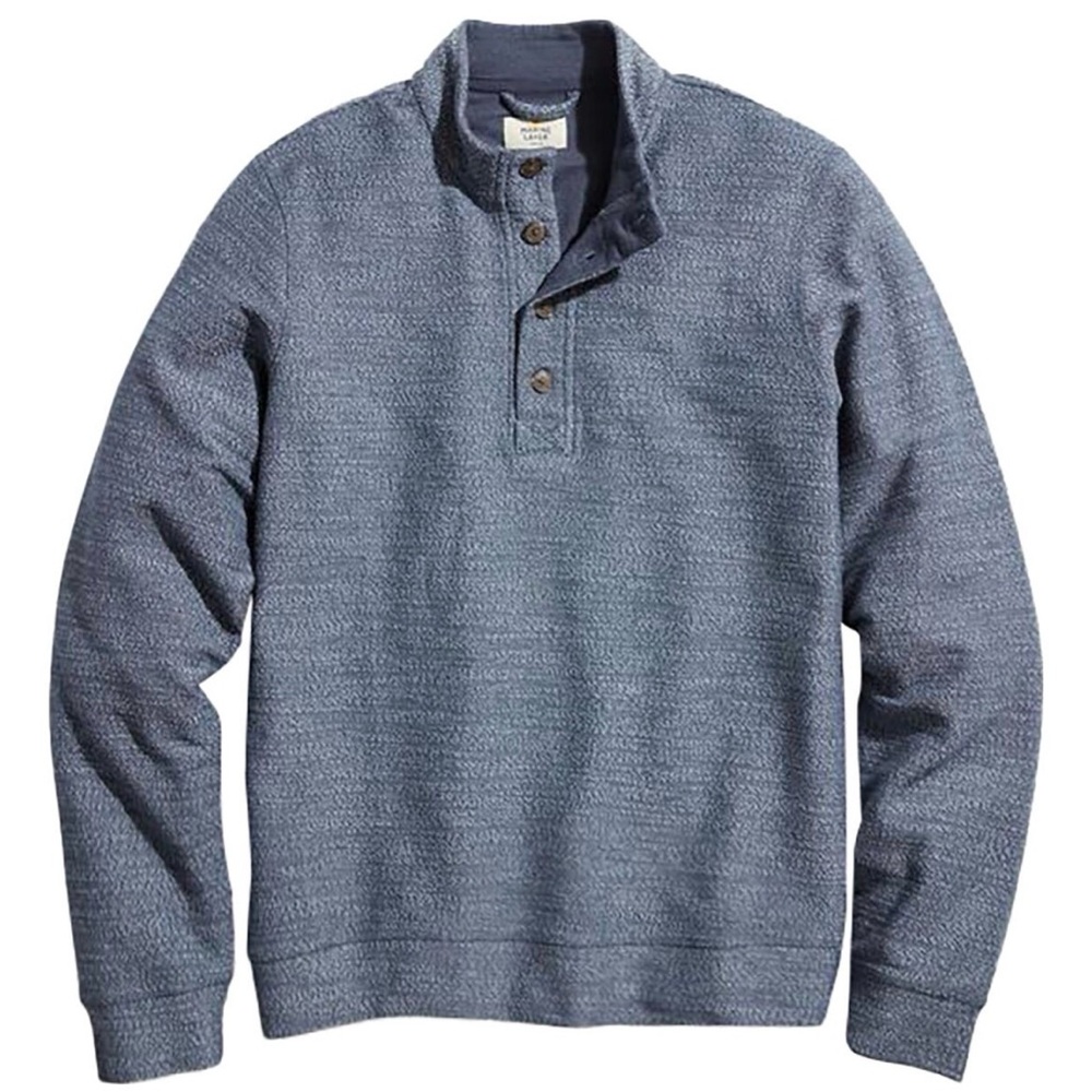 Marine Layer Clayton Pullover, Men’s Knit Sweater Shirt Size XXL Organic Blend - Picture 2 of 12
